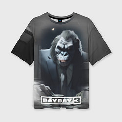 Футболка оверсайз женская Payday 3 big gorilla, цвет: 3D-принт