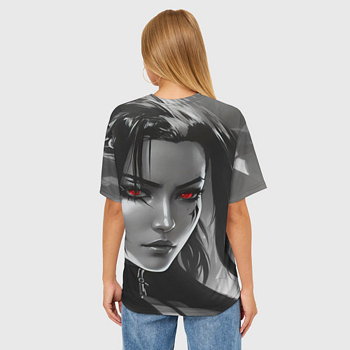 Женская футболка оверсайз Корпоративная ведьма / 3D-принт – фото 4