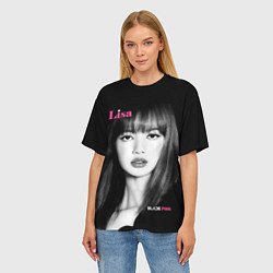 Футболка оверсайз женская Blackpink Lisa Portrait, цвет: 3D-принт — фото 2