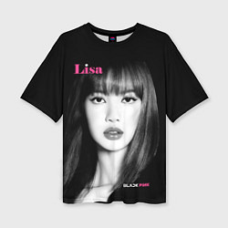 Женская футболка оверсайз Blackpink Lisa Portrait