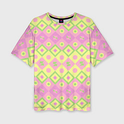 Футболка оверсайз женская Pink yellow style, цвет: 3D-принт