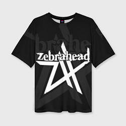 Женская футболка оверсайз Zebrahead - logo