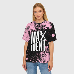 Футболка оверсайз женская Stray kids - pink maxident, цвет: 3D-принт — фото 2
