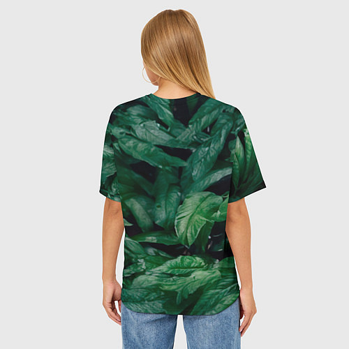 Женская футболка оверсайз Крупная морда гориллы / 3D-принт – фото 4