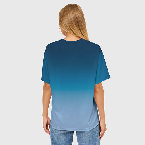 Женская футболка оверсайз Flowers Album / 3D-принт – фото 4