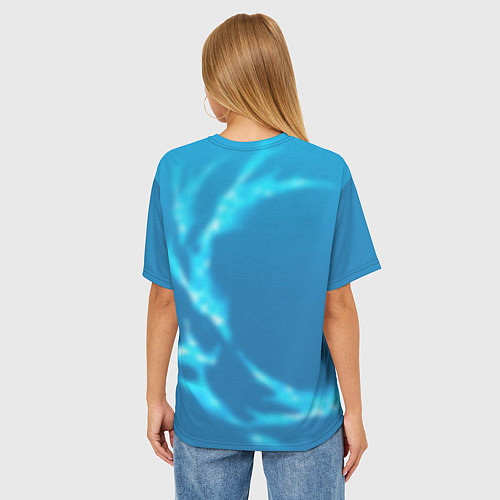 Женская футболка оверсайз Клинок рассекающий демонов: Токито / 3D-принт – фото 4