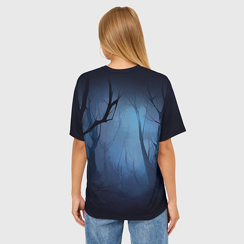 Женская футболка оверсайз Ведьмак - Генри Кавилл / 3D-принт – фото 4