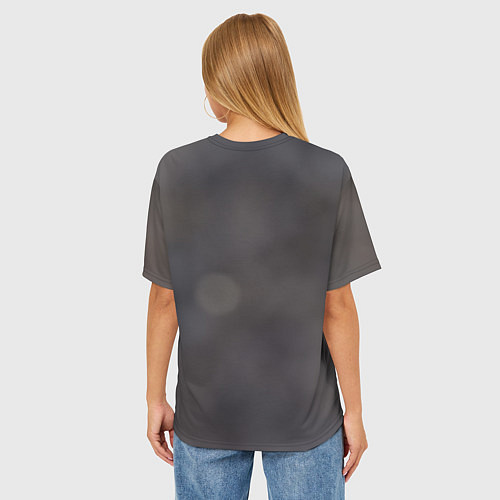 Женская футболка оверсайз Мордочка забавного поросёнка / 3D-принт – фото 4