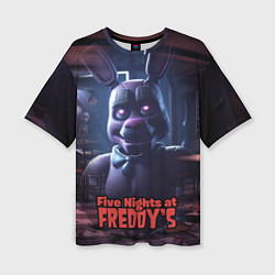 Футболка оверсайз женская Five Nights at Freddys Bonnie, цвет: 3D-принт