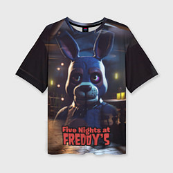 Футболка оверсайз женская Five Nights at Freddys Bonnie, цвет: 3D-принт