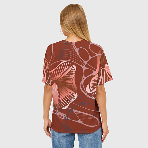 Женская футболка оверсайз Свадебный марш / 3D-принт – фото 4