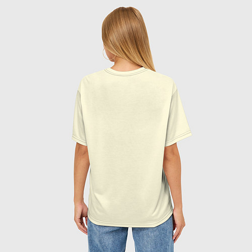 Женская футболка оверсайз Кейт Харинг - Пиза 1989 / 3D-принт – фото 4
