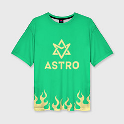Женская футболка оверсайз Astro fire