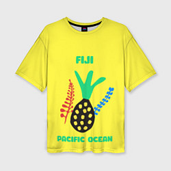Женская футболка оверсайз Фиджи - Тихий океан