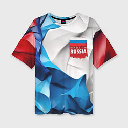 Футболка оверсайз женская Made in Russia, цвет: 3D-принт