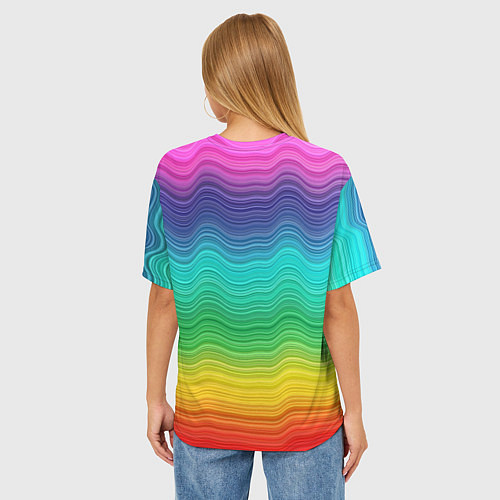 Женская футболка оверсайз Doug Brawl stars / 3D-принт – фото 4