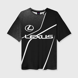 Футболка оверсайз женская Lexus - white line, цвет: 3D-принт