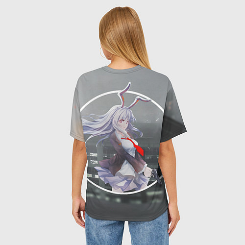 Женская футболка оверсайз Touhou Project Рейсен Удонгейн Инаба / 3D-принт – фото 4