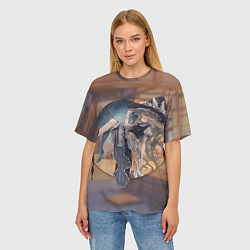 Футболка оверсайз женская Touhou Project Мариса, цвет: 3D-принт — фото 2