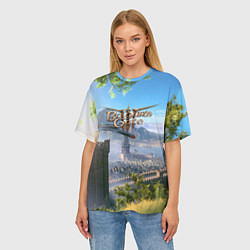 Футболка оверсайз женская Врата Балдура - Baldurs Gate 3, цвет: 3D-принт — фото 2