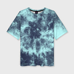 Футболка оверсайз женская Tie-Dye дизайн, цвет: 3D-принт