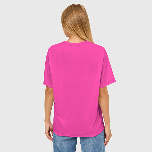 Женская футболка оверсайз Барби ребенок / 3D-принт – фото 4