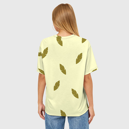 Женская футболка оверсайз Будь как капибара / 3D-принт – фото 4