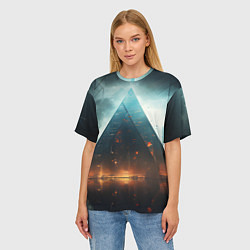 Футболка оверсайз женская Кибергород, цвет: 3D-принт — фото 2