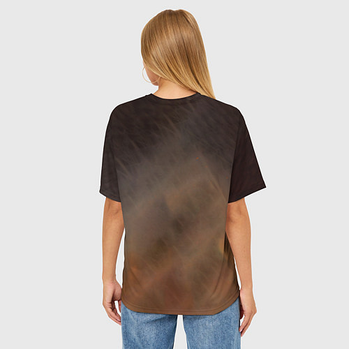 Женская футболка оверсайз ACDC art / 3D-принт – фото 4