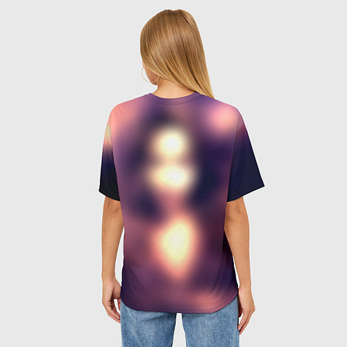 Женская футболка оверсайз Ведьмак 2077 / 3D-принт – фото 4
