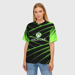 Футболка оверсайз женская Xbox game pass line, цвет: 3D-принт — фото 2