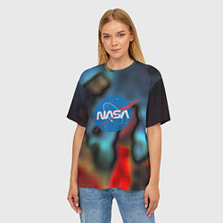 Футболка оверсайз женская Nasa space star collection, цвет: 3D-принт — фото 2