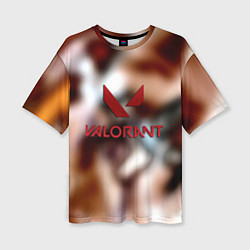 Женская футболка оверсайз Valorant riot games