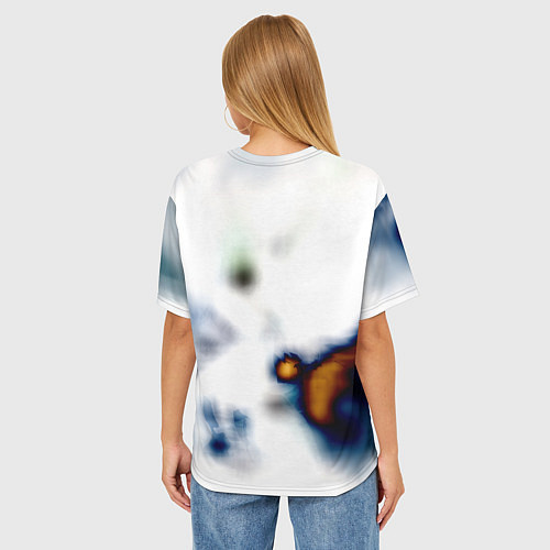 Женская футболка оверсайз Half life freeman / 3D-принт – фото 4
