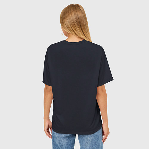 Женская футболка оверсайз Арт осенняя лиса / 3D-принт – фото 4