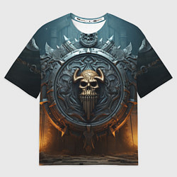 Футболка оверсайз женская Викингский герб, цвет: 3D-принт
