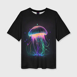 Женская футболка оверсайз Свет медузы