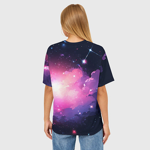 Женская футболка оверсайз Восхождение в тени - Тень / 3D-принт – фото 4