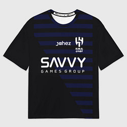 Женская футболка оверсайз Неймар форма Аль-Хиляль 23-24 третья