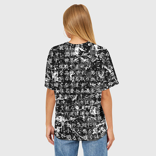 Женская футболка оверсайз Berserk - цитаты Гатса / 3D-принт – фото 4