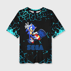 Футболка оверсайз женская Sonic sega game, цвет: 3D-принт