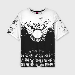 Женская футболка оверсайз Токийские мстители аниме black-white