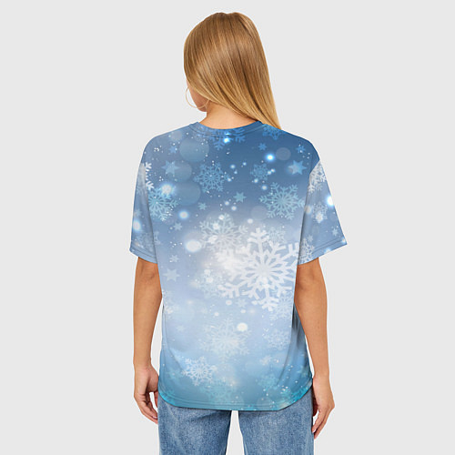 Женская футболка оверсайз Маленький дракошка символ года / 3D-принт – фото 4