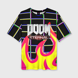 Футболка оверсайз женская Doom Eternal retro game, цвет: 3D-принт