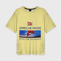 Женская футболка оверсайз Depeche Mode - Music For The Masses title