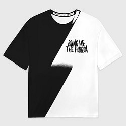 Футболка оверсайз женская Bring me the horizon black steel, цвет: 3D-принт