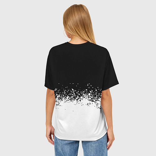 Женская футболка оверсайз Silent Hill Konami белые краски / 3D-принт – фото 4