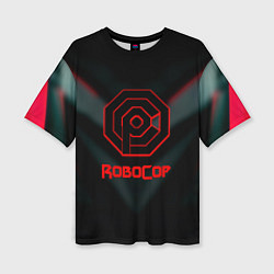 Женская футболка оверсайз Robocop новая игра шутер