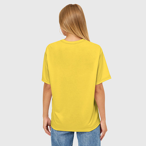 Женская футболка оверсайз Влюбленный капибара / 3D-принт – фото 4