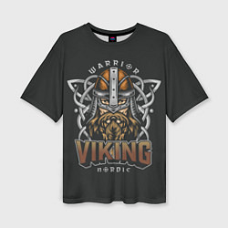 Женская футболка оверсайз Викинг - воин